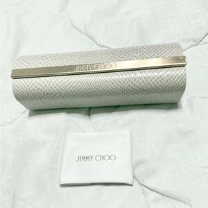 Jimmy Choo Snakeskin Eyeglasses Case